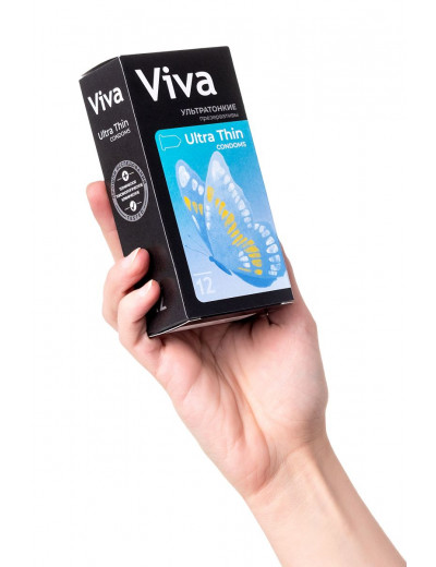 Ультратонкие презервативы VIVA Ultra Thin - 12 шт.