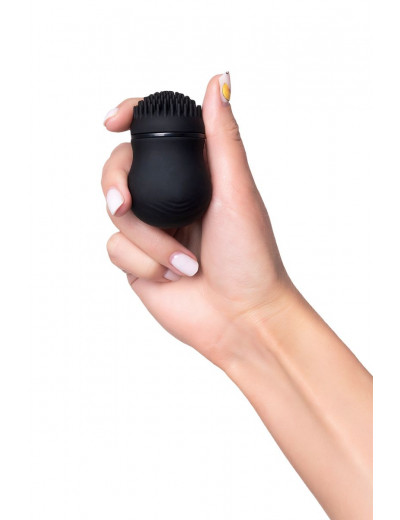 Черный стимулятор клитора PPP CURU-CURU BRUSH ROTER