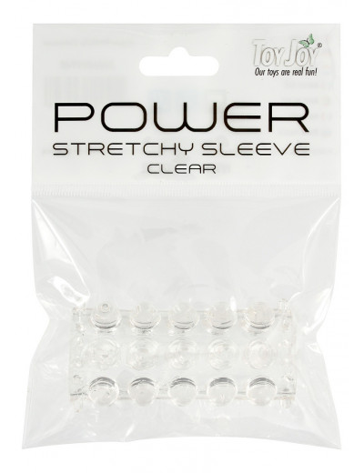 Прозрачная рельефная насадка POWER STRETCHY