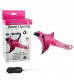 Розовый страпон на трусиках с вибрацией 10Mode Vibrations Harness-G spot Dong - 18,7 см.