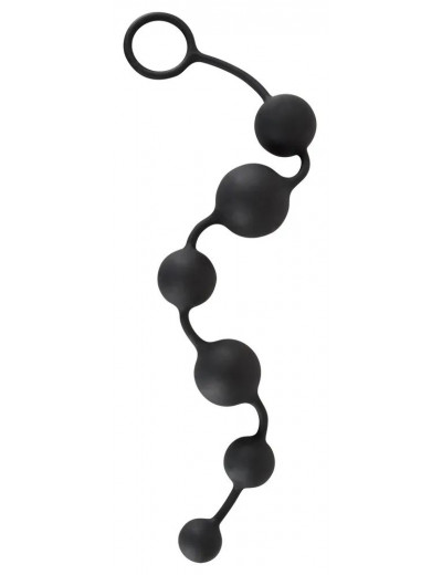 Анальная цепочка Black Velvets Anal Beads - 40 см.