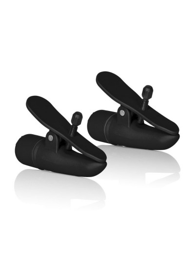 Чёрные виброклипсы на соски Nipple Play Nipplettes