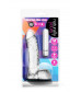 Прозрачный вибратор-реалистик Vibrating Ding Dong - 16,5 см.