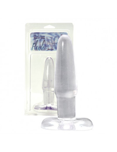 Прозрачная желейная втулка-конус JELLY JOY FLAWLESS CLEAR - 15,2 см.