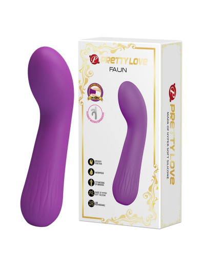 Фиолетовый гнущийся вибратор Faun - 15 см.