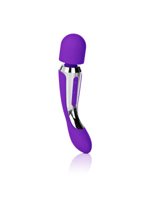 Фиолетовый вибромассажер Body Wand Massager - 22,25 см.