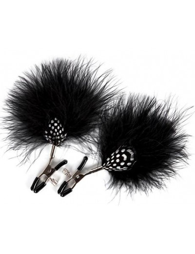 Зажимы на соски с украшением из перышек FEATHER NIPPLE CLAMPS