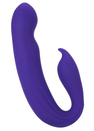 Фиолетовый вибратор G-Spot Dual Stimulator with Rolling Ball - 17,1 см.