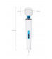 Белый вибромассажёр Magic Wand Europe - 31,5 см.
