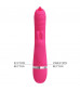 Розовый вибратор-кролик с мембранным стимулятором Phoenix - 20,2 см.