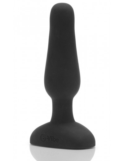 Анальная вибропробка чёрного цвета NOVICE REMOTE CONTROL PLUG BLACK - 10,2 см.
