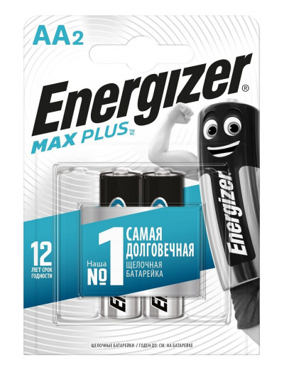 Батарейки Energizer MAX PLUS LR6/E91 AA 1.5V - 2 шт.