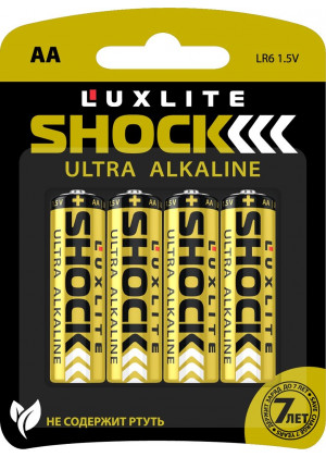 Батарейки Luxlite Shock (GOLD) типа АА - 4 шт.