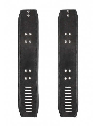 Черные поножи Restraint Ankle Cuff With Padlock