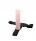 Гибкий фаллоимитатор-реалистик на трусиках Ultra Passionate Harness - 21,5 см.