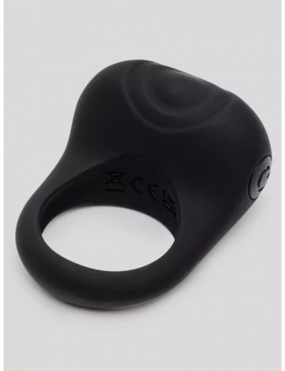 Черное эрекционное виброкольцо Sensation Rechargeable Vibrating Love Ring