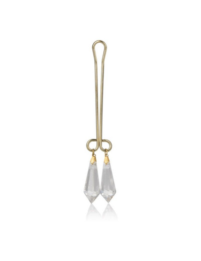 Зажим для половых губ с прозрачными кристаллами Cleopatra Collection Clitoral Jewelry Crystals