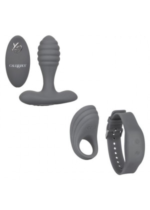 Серый вибронабор Silicone Remote Adventure Set