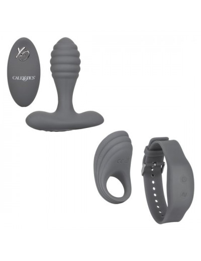Серый вибронабор Silicone Remote Adventure Set