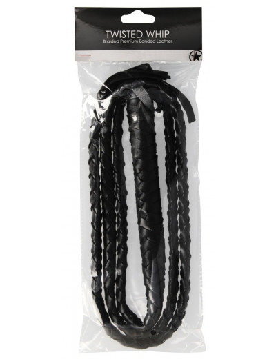 Черный витой кнут Twisted Whip
