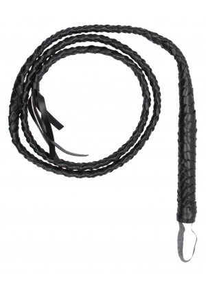 Черный витой кнут Twisted Whip