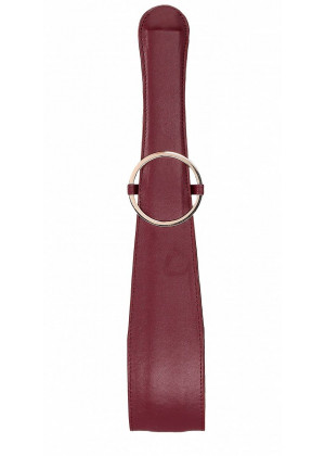 Бордовая шлепалка Belt Flogger - 54 см.