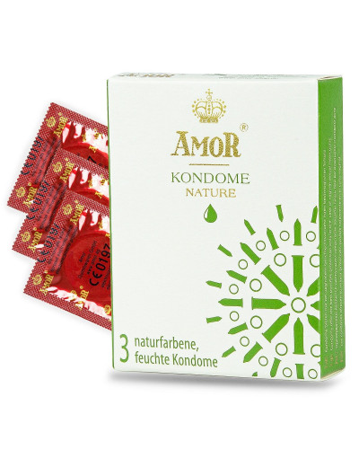 Классические презервативы AMOR Nature - 3 шт.