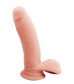 Телесный фаллоимитатор-реалистик Dual Density Dildo - 17,5 см.