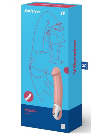 Перезаряжаемый вибратор Satisfyer Master - 23,5 см.