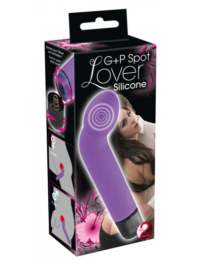 Фиолетовый вибростимулятор унисекс G+P Spot Lover - 16 см.