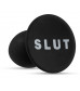 Черная анальная пробка Slut Plug - 6,3 см.