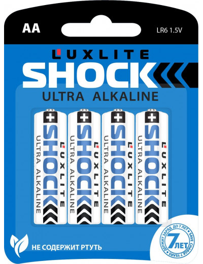 Батарейки Luxlite Shock (BLUE) типа АА - 4 шт.