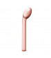 Золотистый вибратор для G-стимуляции Rosy Gold G-spot Vibrator - 22 см.