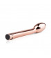 Золотистый вибратор для G-стимуляции Rosy Gold G-spot Vibrator - 22 см.