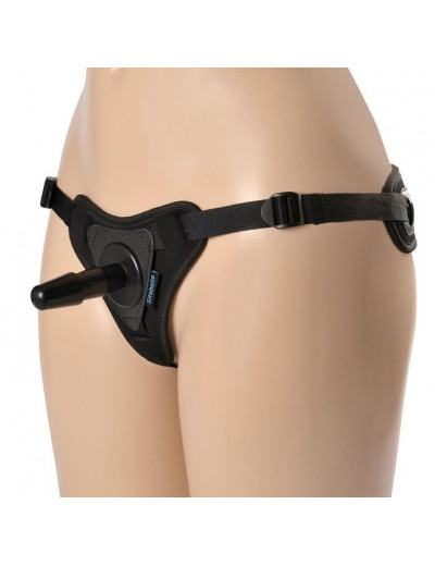 Черные трусики для страпона HARNESS Locker размера XS-M