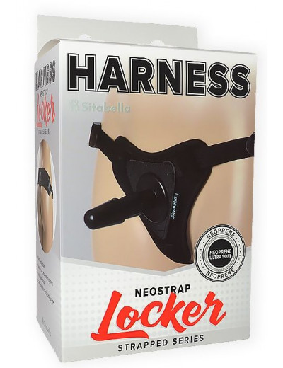 Черные трусики для страпона HARNESS Locker размера XS-M