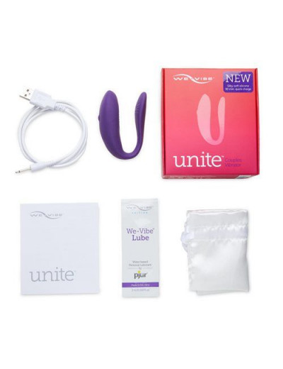 Фиолетовый вибратор для пар We-vibe Unite 2.0