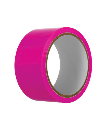 Розовая лента для бондажа Pink Bondage Tape - 20 м.