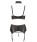 Wet-look комплект из 3 предметов: бра, трусики, пояс