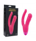 Розовый двойной вибратор INDULGENCE Rechargeable Insatiable Desire - 21 см.