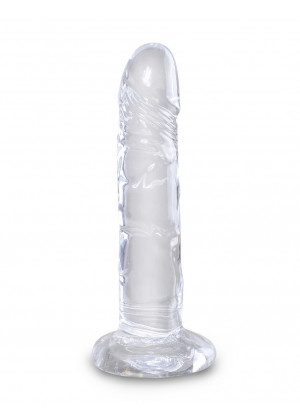 Прозрачный фаллоимитатор King Cock Clear 6 Cock - 18,4 см.