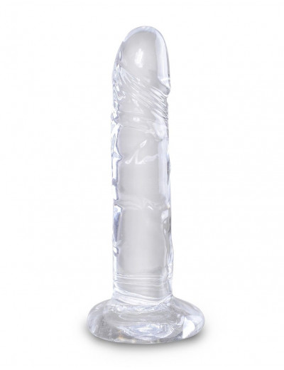 Прозрачный фаллоимитатор King Cock Clear 6 Cock - 18,4 см.