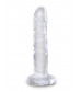 Прозрачный фаллоимитатор King Cock Clear 6 Cock - 18,4 см.