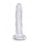 Прозрачный фаллоимитатор King Cock Clear 6 Cock - 18,4 см.