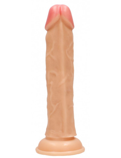 Телесный реалистичный фаллоимитатор Realistic Cock 9  - 23,5 см.
