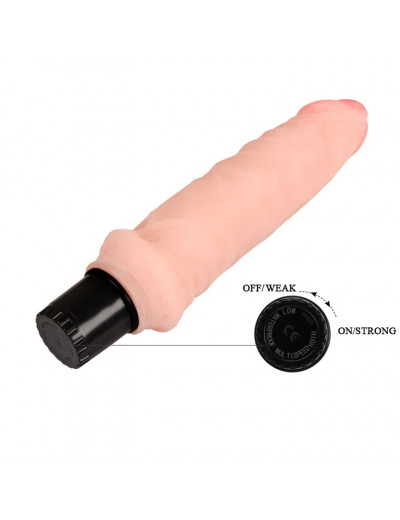 Вибратор телесного цвета  Realistic Cock Vibe - 15,5 см.