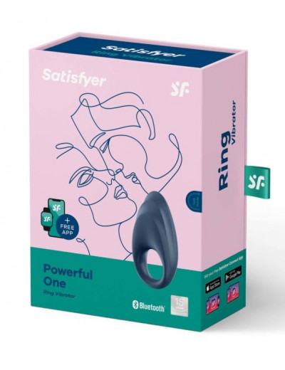 Эрекционное кольцо Satisfyer Powerful One с возможностью управления через приложение
