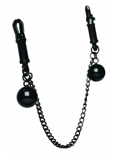 Зажимы для сосков с утяжелителями и цепочкой Clamps with Ball Weights and Chain