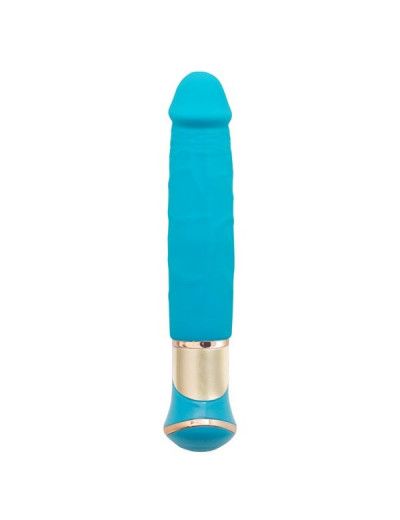 Голубой вибратор ECSTASY Deluxe Rowdy Dong - 21,5 см.
