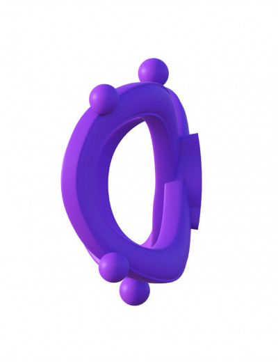 Фиолетовое эрекционное кольцо на пенис и мошонку Infinity Ring
